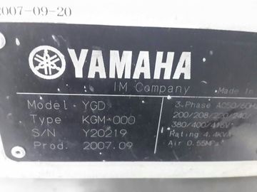 Mão Q2AA04010DXS2C de motor de C.A. KGM-000 da máquina 100W de Yamaha YGD segundo