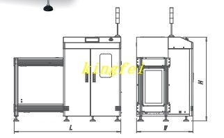 Carregador e descarregador de racks de revistas de PCB SMT
