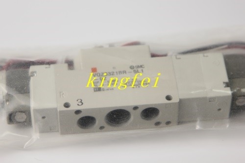 FUJI H63467 VQZ3321BR-5L1-02 NXT válvula de solenoide de fio duplo de cinco vias válvula de solenoide