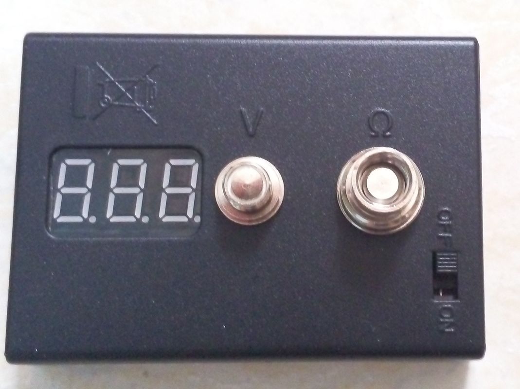 Peças sobresselentes de SMT do medidor do OHM, verificador da resistência para o atomizador da linha RDA RBA DIY do cigarro 510 de E