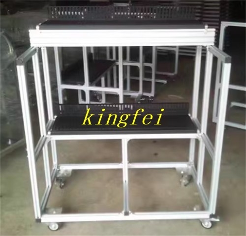 YAMAHA Feeder Storage SMT Mounting Machine Material Rack Trolley Material de armazenamento Rack Feeder Storage